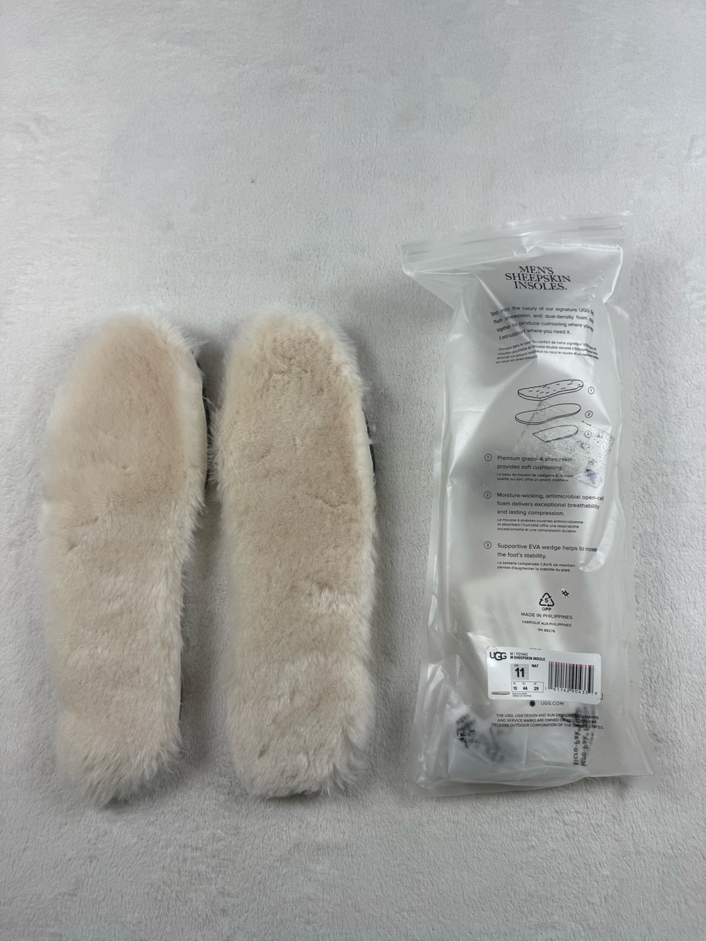 NWT UGG Sheepskin Insoles Chestnut Men’s 11